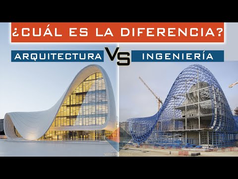 Diferencia: arquitectura e ingeniería civil.